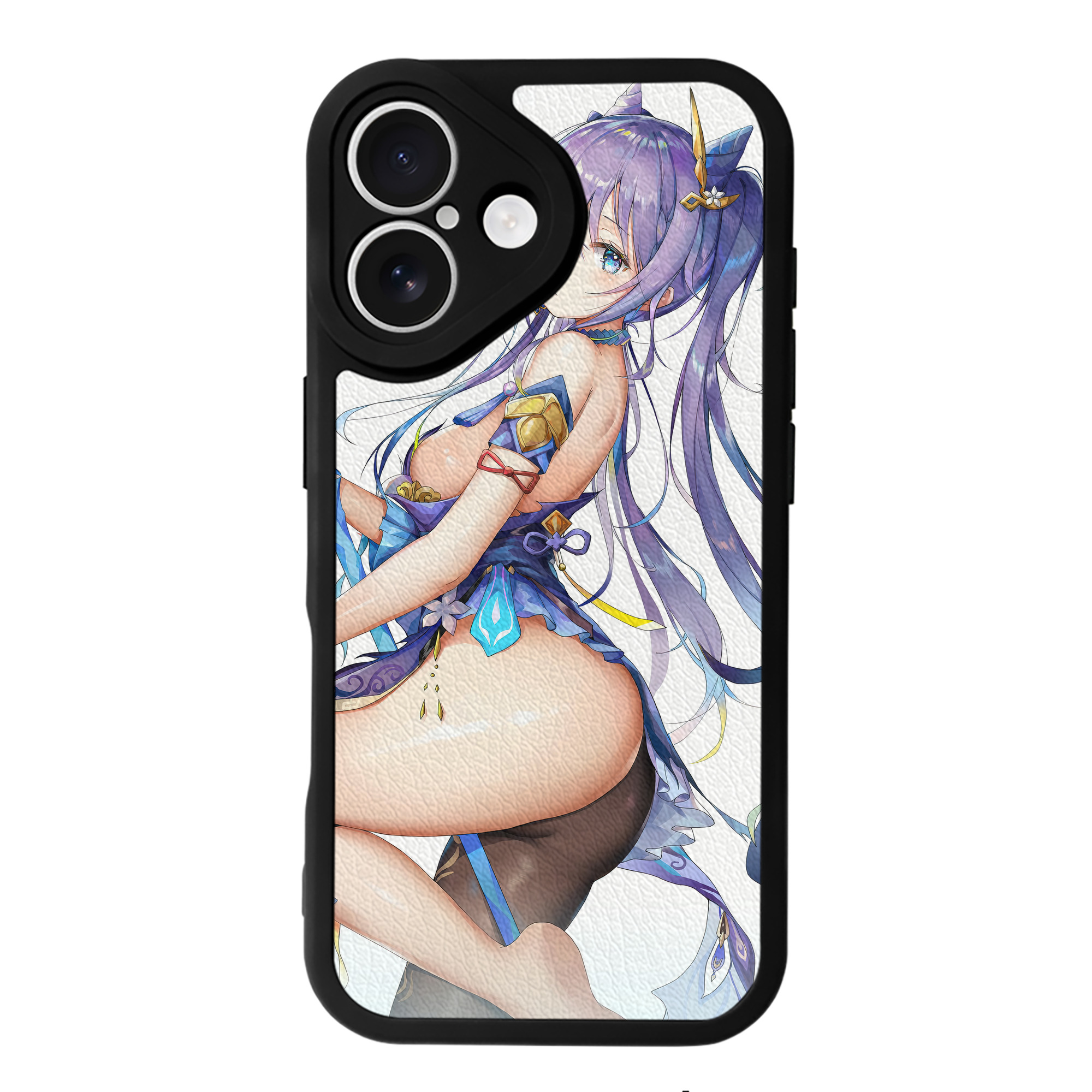 げんし神 genshin 【iPhone 16シリーズ対応】シリコンスマホケース（レザー調） 材質：シリコン